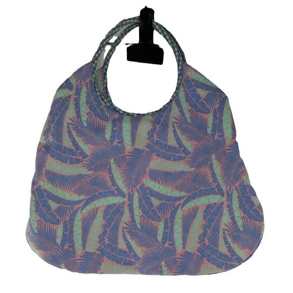 Vineyard Vines Martha's Vineyard Island Palm Tree Print Hibiscus Tote Bag NEW - Picture 4 of 10